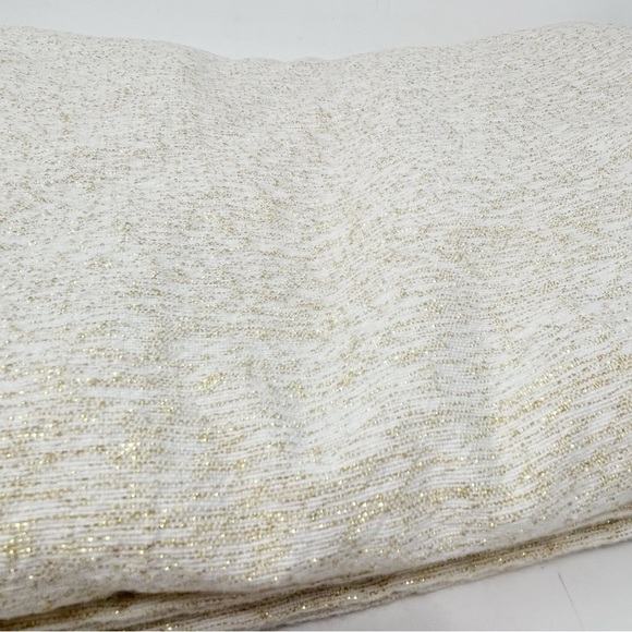 DANSK Ivory Gold Metallic LISBETH Tablecloth MCM Mid Century Modern 60” X 84” - Picture 3 of 9